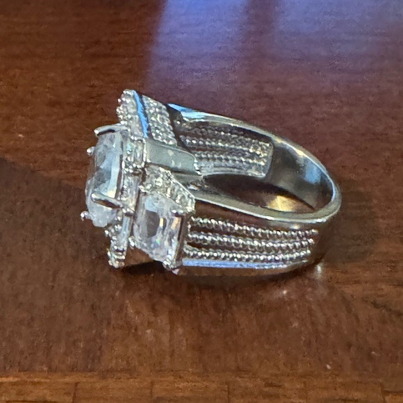 5 Ct Round Simulated Diamond Cluster Bling, Iced Out, Unisex, Badass Ring Sz 9 - Picture 9 of 13